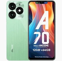 itel A70 (4GB RAM, 64GB ROM) Upto 12GB RAM with Memory Fusion | 13MP Dual Rear Camera & 8MP Front Camera | 5000mAh with Type-C | Dynamic Bar | Side Fingerprint | Octa-Core Processor | Field Green