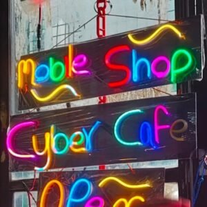 Neon light bord | Bord size 6 inch by 2 feet Lenth| Customize Name plat bord | Multi collor and Singel collor light bord Oder.